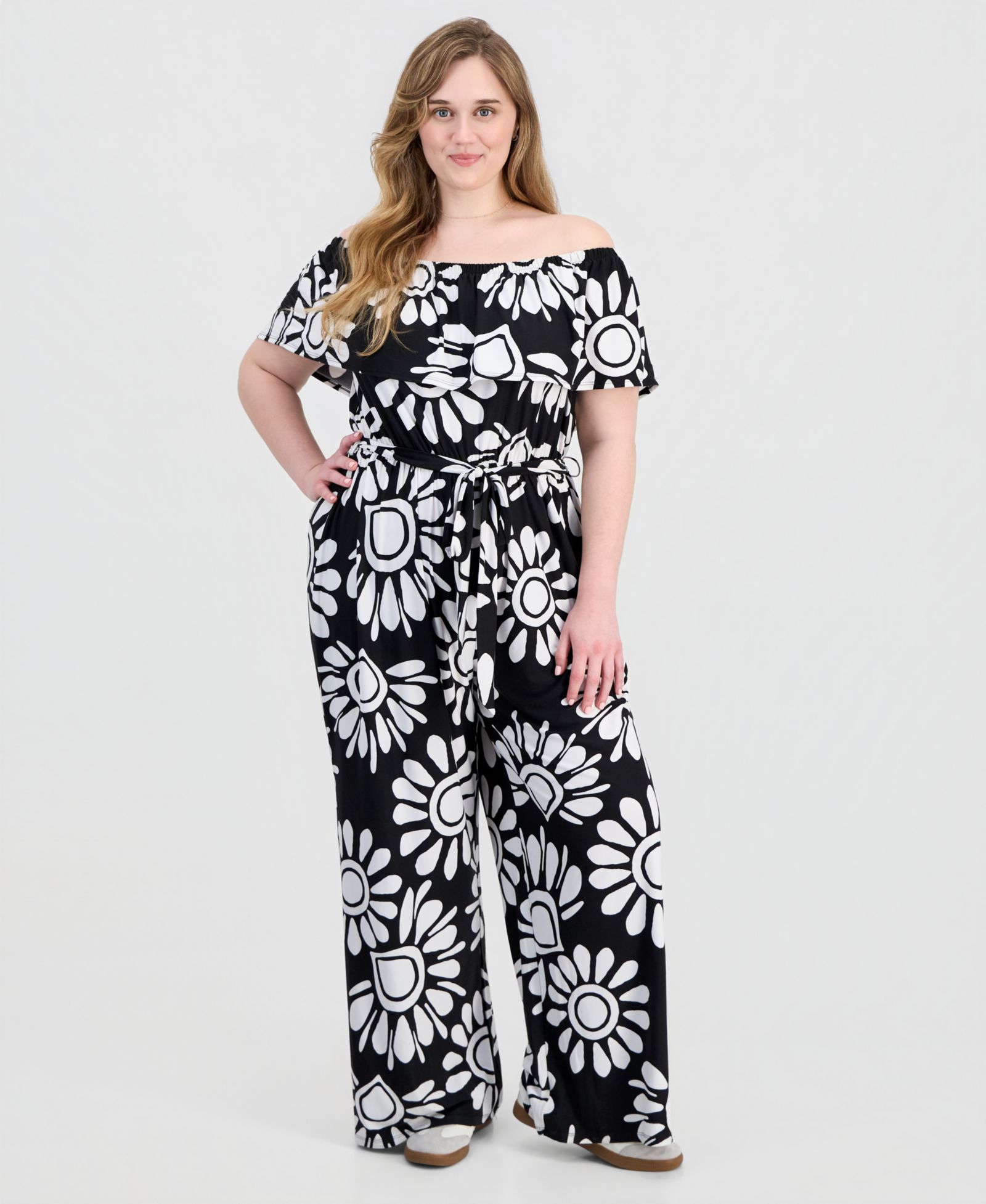 Jolie & Joy модственный комбинезон Plus Size с открытыми плечами