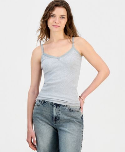 Женский топ Sincerely Jules Juniors' Beaded-Trim Y2K Camisole