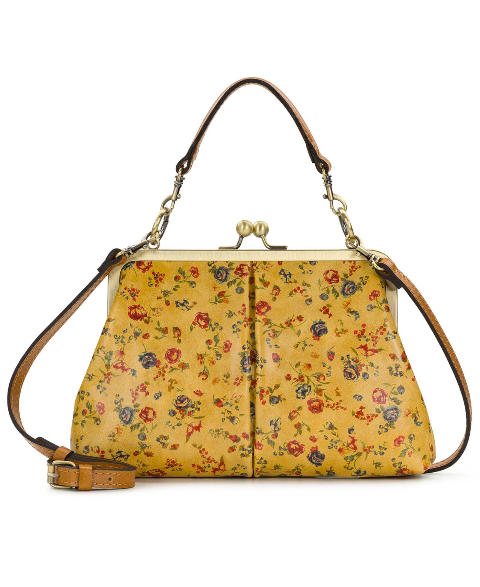 Сумка через плечо Patricia Nash Vione Small Leather Kisslock Frame Crossbody