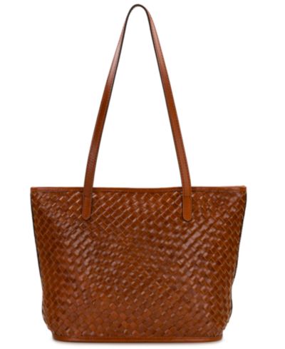Женская сумка-тоут Patricia Nash Emmie Medium Woven Leather