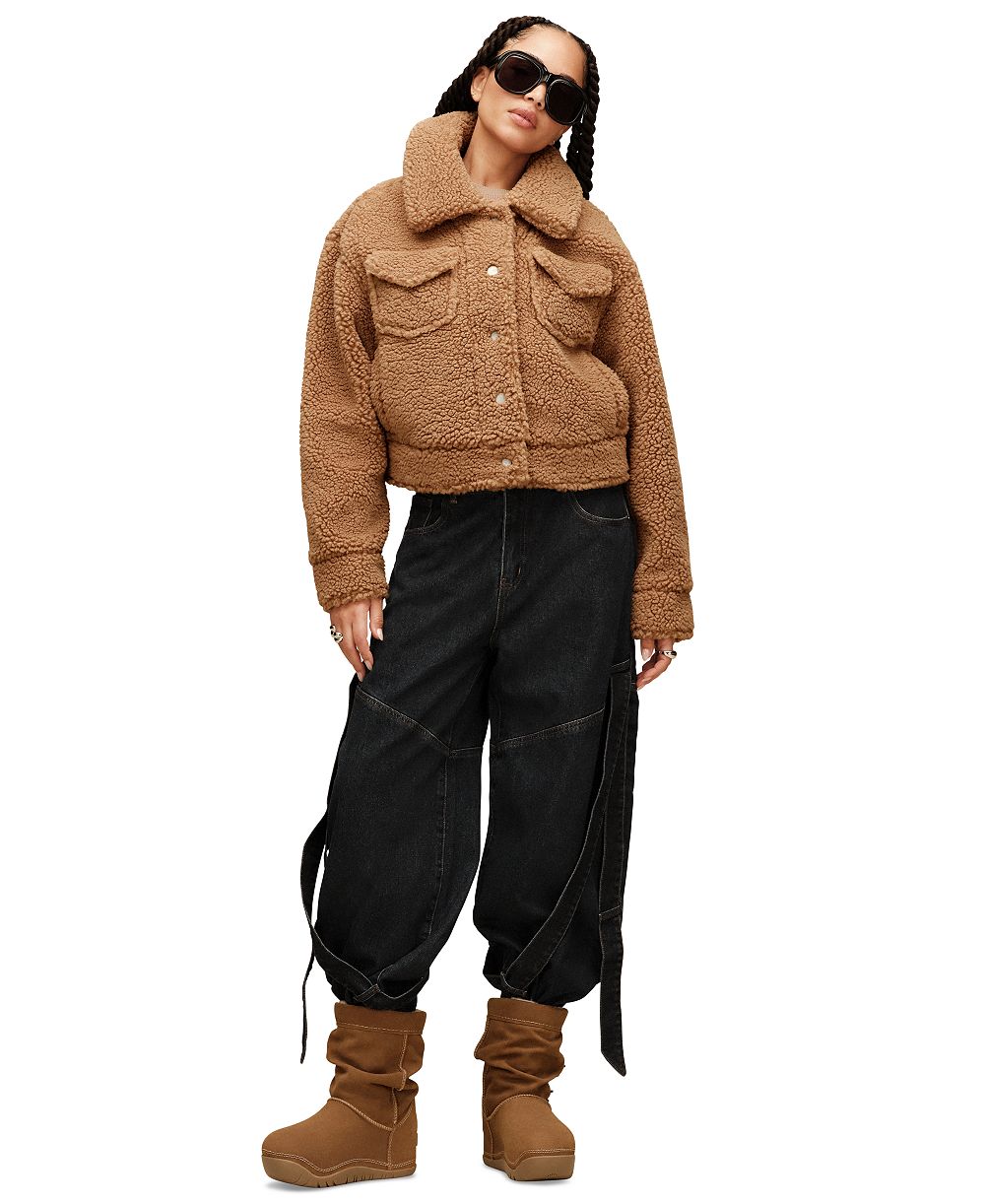 UGG Women's Frankie Collared Neck Short Trucker Jacket
