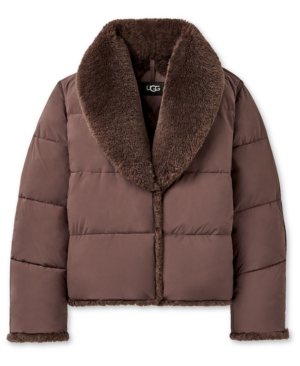 UGG Women's Wylda Oversized-Fit Shawl Collar Puffer Jacket