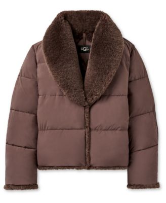 UGG® женская пуховая куртка с воротником-шалью и свободным кроем Wylda
