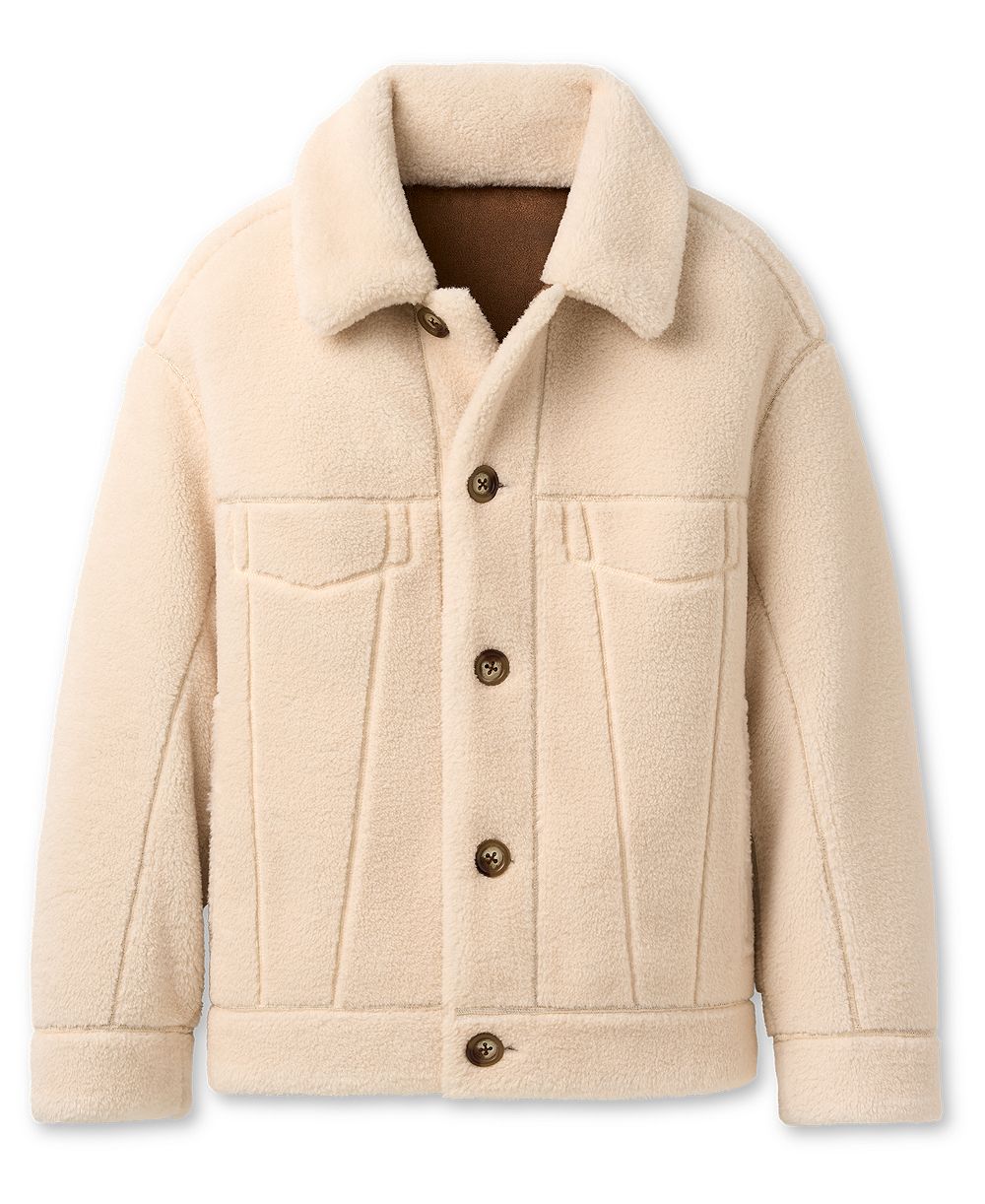 UGG Women's Frankie Collared Neck Reversible Trucker Jacket