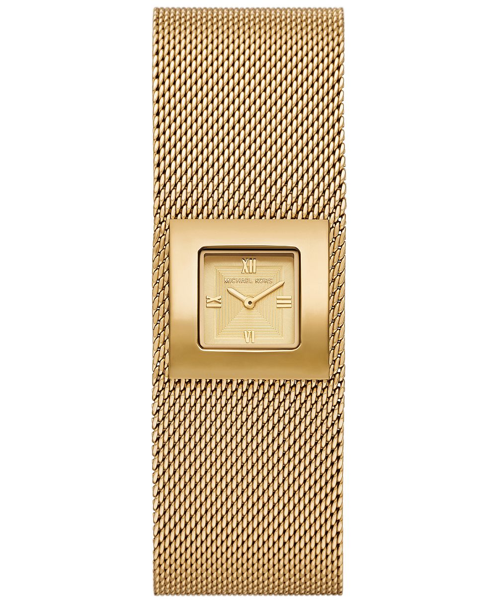 Женские золотистые часы Michael Kors Georgie Two-Hand Stainless Steel, 22mm