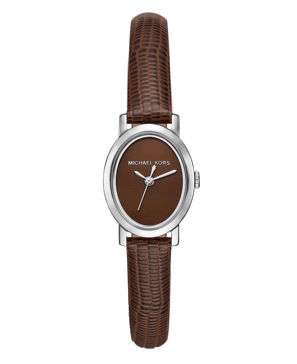 Часы Michael Kors Women's Maude Three-Hand Brown Leather 21mm