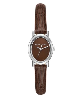 Часы Michael Kors Women's Maude Three-Hand Brown Leather 21mm