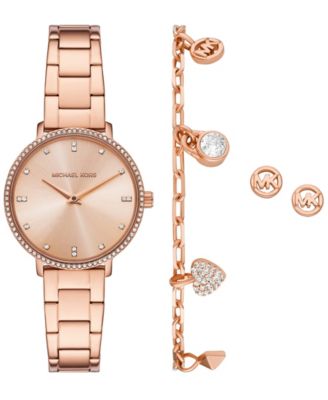 Michael Kors Женские часы Pyper Two-Hand Rose Gold-Tone Stainless Steel 32mm