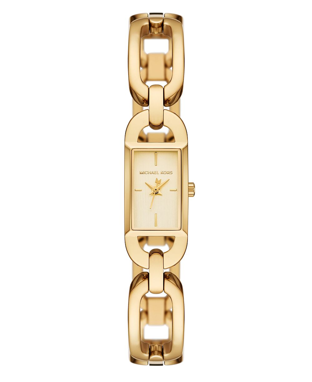 MICHAEL Michael Kors Women's MK Empire Three-Hand Gold-Tone Stainless Steel Watch 21mm
