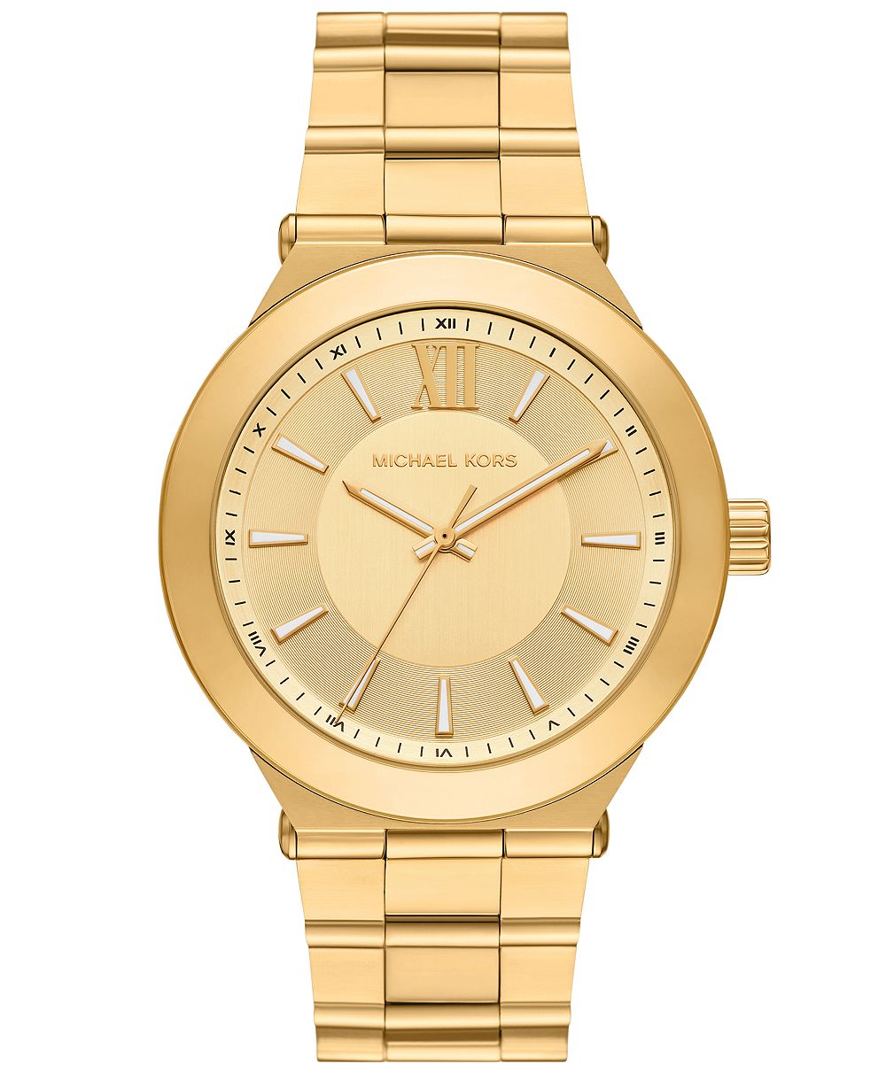 Мужские часы MICHAEL Michael Kors Billie Three-Hand Gold-Tone Stainless Steel 44mm