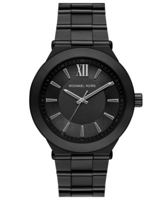 Мужские часы Michael Kors Billie Three-Hand Black Stainless Steel 44mm