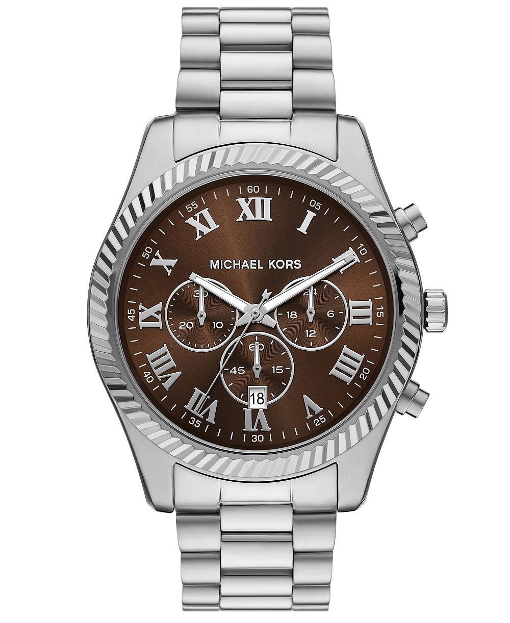 Мужские часы MICHAEL Michael Kors Lexington Chronograph Stainless Steel 44mm