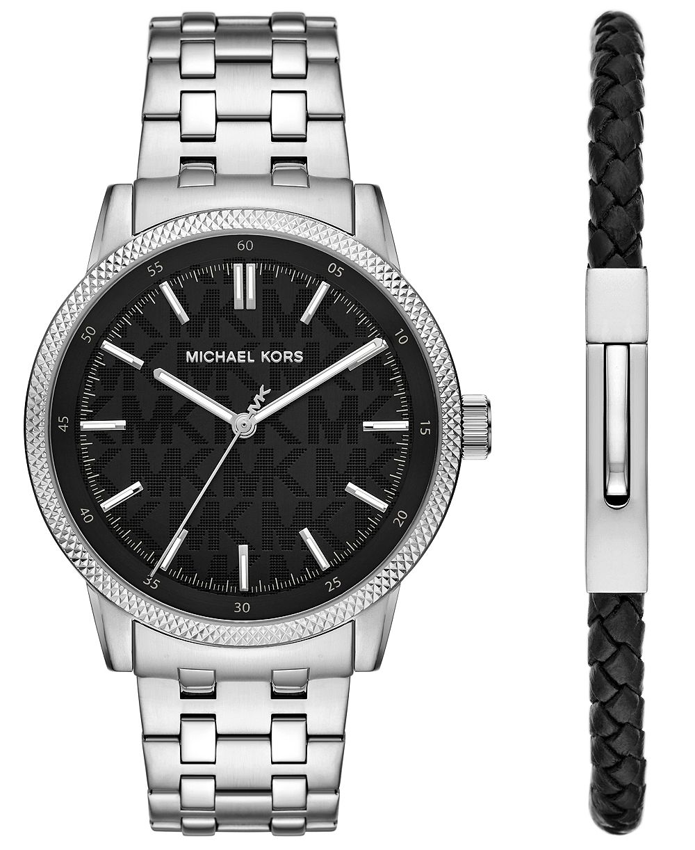 MICHAEL Michael Kors Men's Wolfe Three-Hand Stainless Steel Watch 32mm