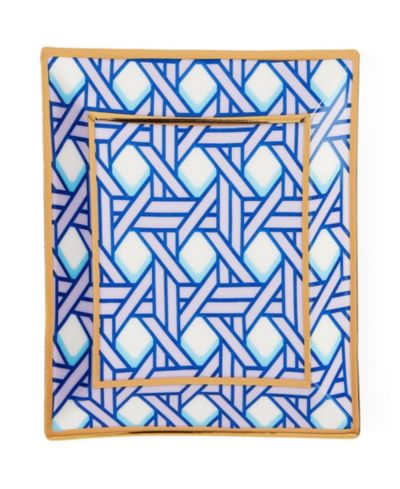 Квадратный поднос Jonathan Adler Basketweave Pattern 4.5"