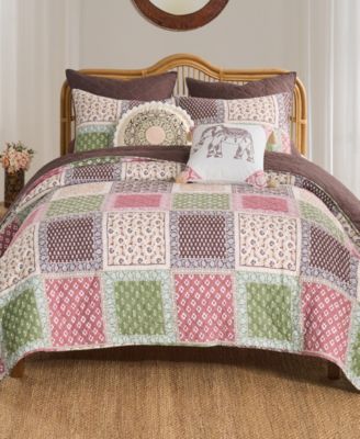 Комплект покрывала Greenland Home Fashions Priya Patchwork Twin/Twin XL