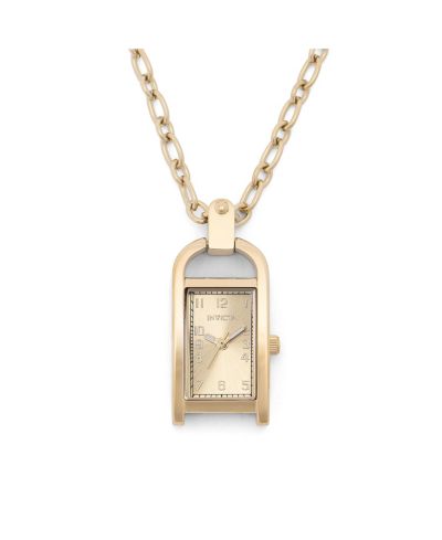 Invicta Women's 49935 Mini Quartz PC11 Brass Dial Necklace Watch