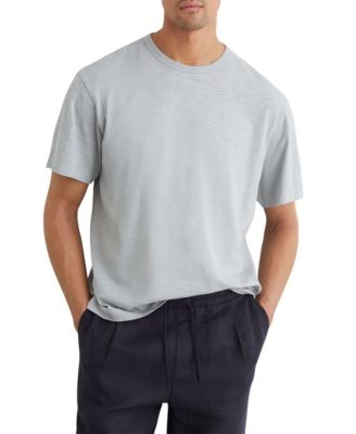 REISS мужская футболка Huxley из хлопковой пряжи с эффектом слаба, свободного кроя