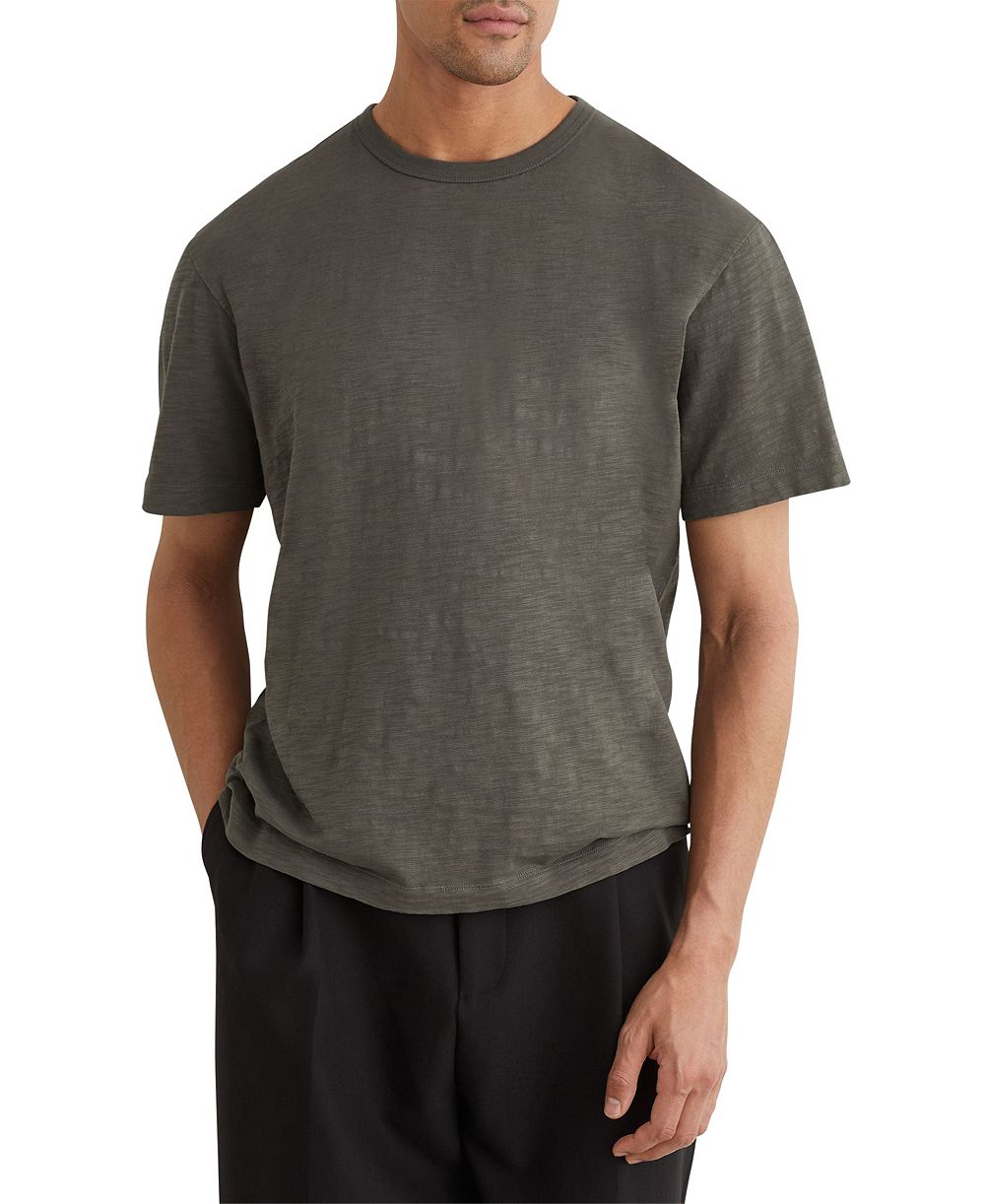 REISS Men's Huxley Cotton Slub Relaxed-Fit T-Shirt