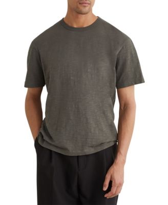 REISS Men's Huxley Cotton Slub Relaxed-Fit T-Shirt