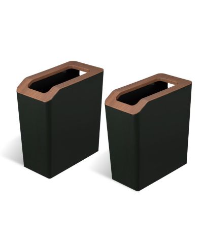 Набор мусорных ведер Home Zone Living 2 шт. по 2 Gallon, прямоугольные, с открытой крышкой