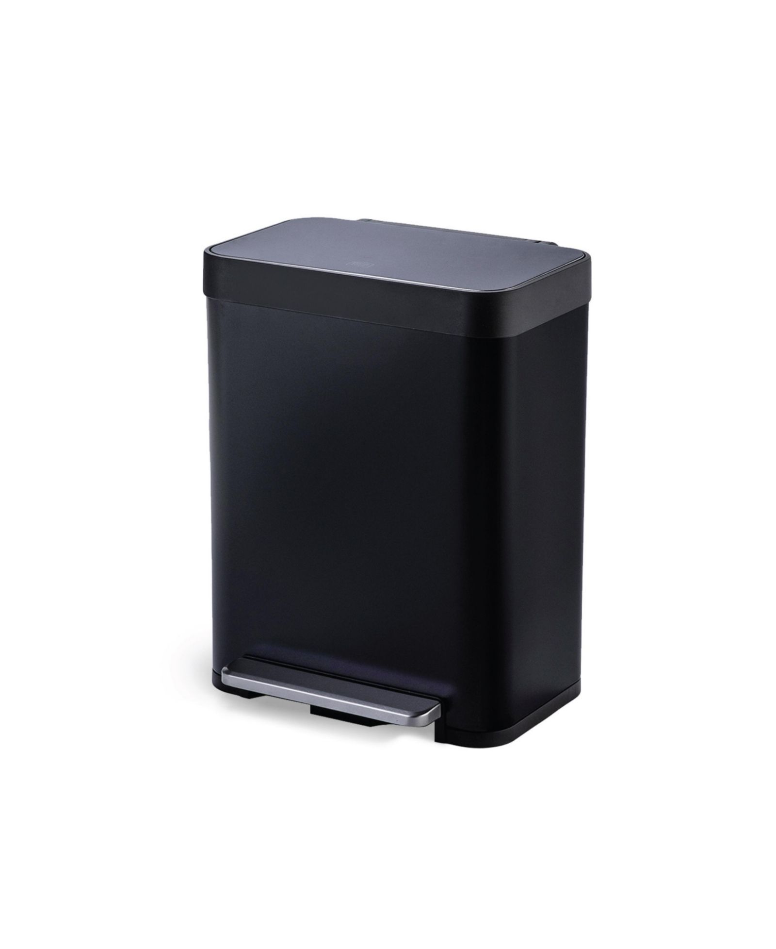 Home Zone Living 13 Gallon Kitchen Trash Can with Soft Close Lid, Liner-Free Stainless Steel Body