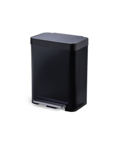 Home Zone Living мусорное ведро для кухни 13 Gallon с мягкой крышкой, из нержавеющей стали
