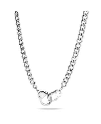 Ожерелье Bling Jewelry Punk Rocker Biker Chain Handcuff Stainless Steel 20 Inch