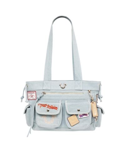 True Religion сумка True Religion Multi-Patch Denim Tote