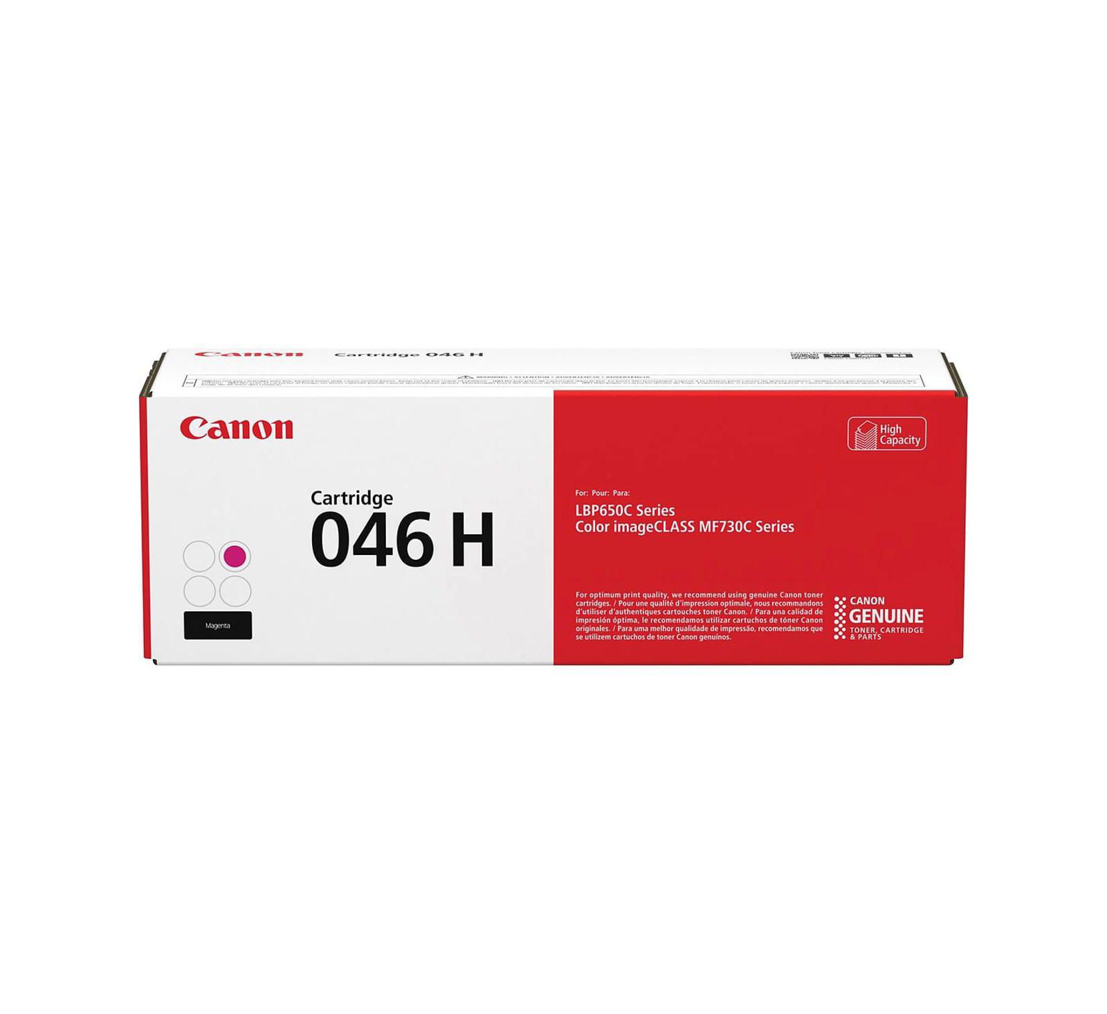 Canon Magenta 046 High Capacity Laser Toner Cartridge, 5000 Page Yield