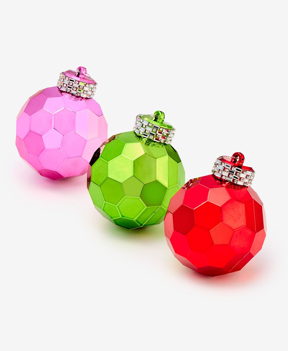 Набор из 3 небьющихся объемных елочных украшений Holiday Lane Whimsy, эксклюзив Macy's