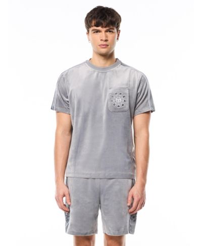 Sergio Tacchini Men's Cresta Velour Pocket T-shirt