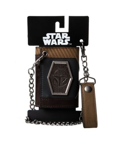 Мужской кошелек Star Wars: The Mandalorian с металлической цепью-щитом