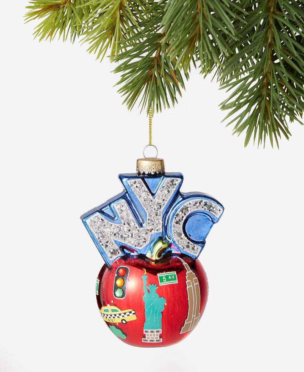 Holiday Lane шар в виде яблока New York NYC, эксклюзив Macy's