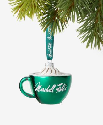 Holiday Lane ёлочная игрушка в форме кофейной чашки Chicago Marshall Fields, эксклюзив Macy's