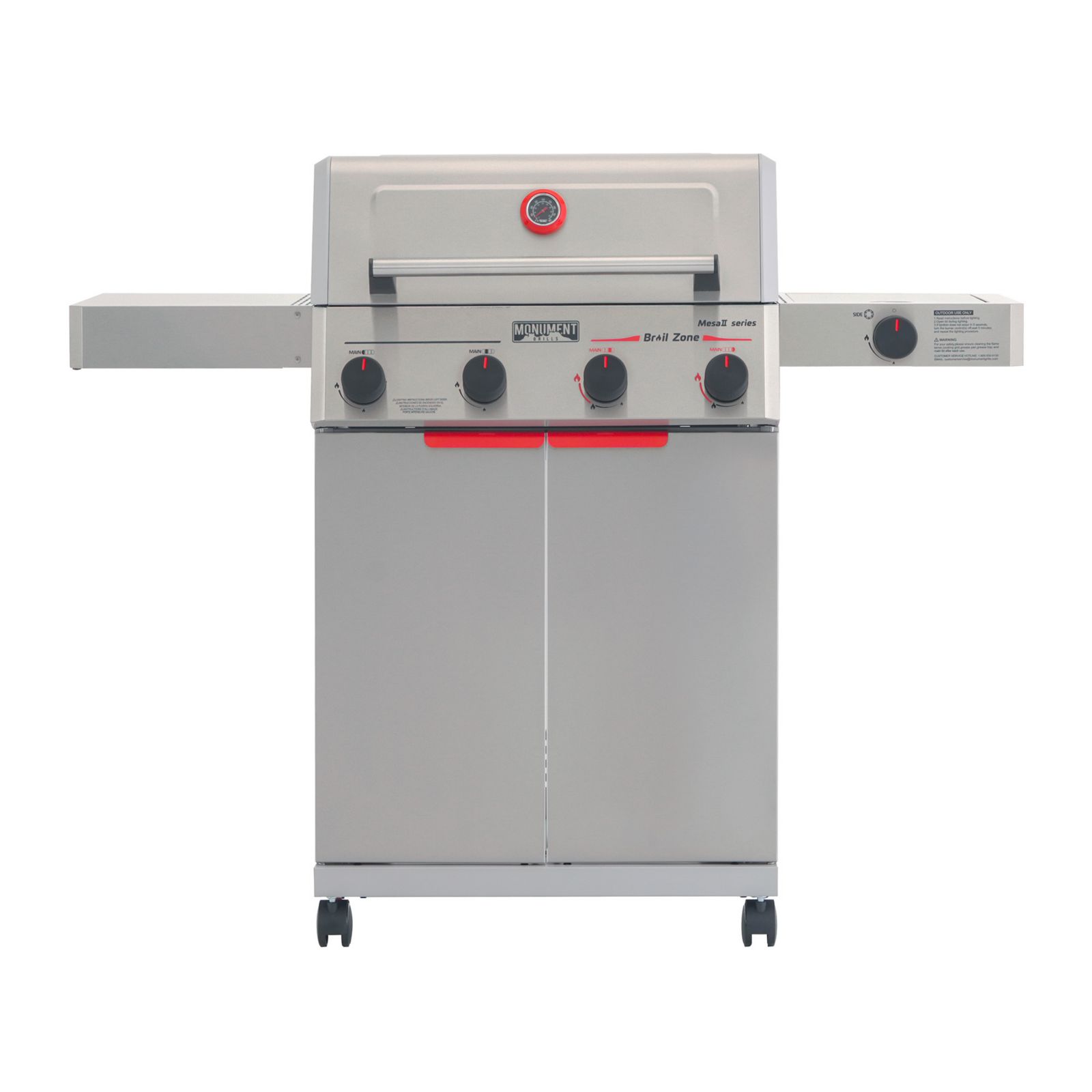 Газовый гриль Monument Grills Mesa II Series M2-415BZ, нержавеющая сталь