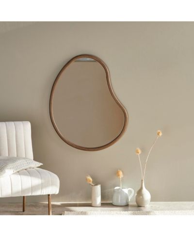 Зеркало Tikamoon Dim из дерева mindi 85x65