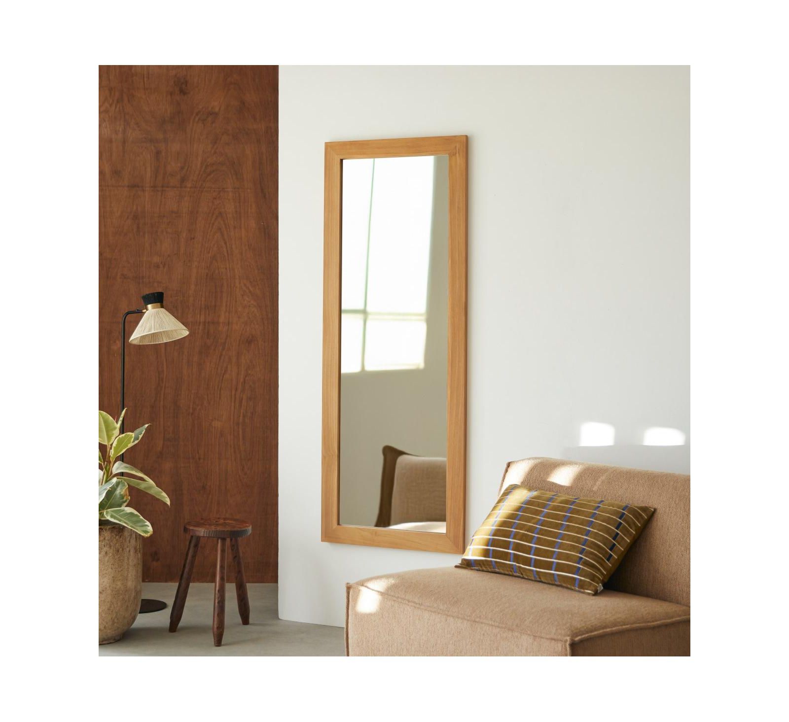 Tikamoon Tona full-length mirror in teak