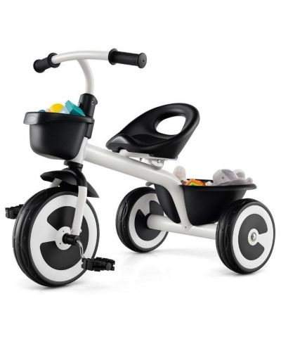 Hongge Toddler Tricycle with Adjustable Seat and Storage Baskets, Ages 1.5-5