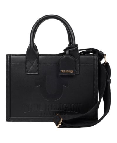 Сумка-тоут True Religion с тисненым логотипом и съемным ремнем