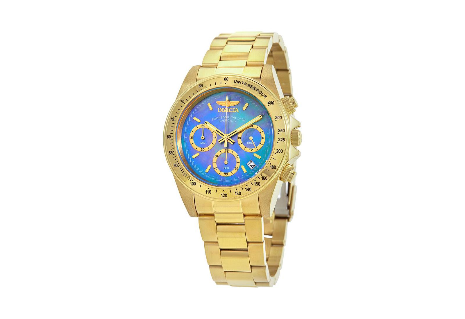 Invicta Men's 28671 Speedway Quartz Chronograph Mother of Pearl Dial Watch
