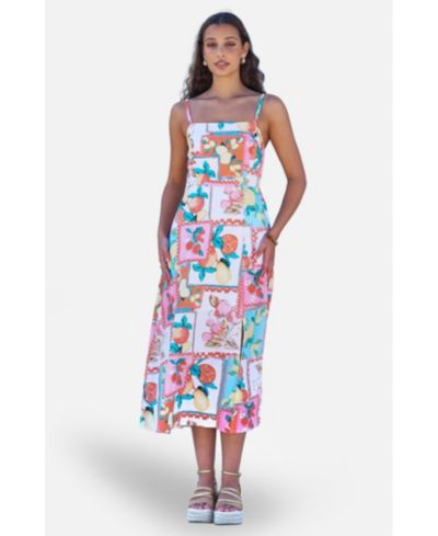 Женское платье Yumi Printed Midi Sun