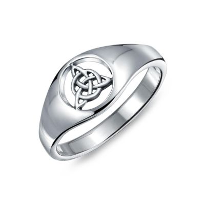 Унисекс кольцо Bling Jewelry Viking Celtic Infinity Trinity Knot Triquetra.925 Sterling Silver