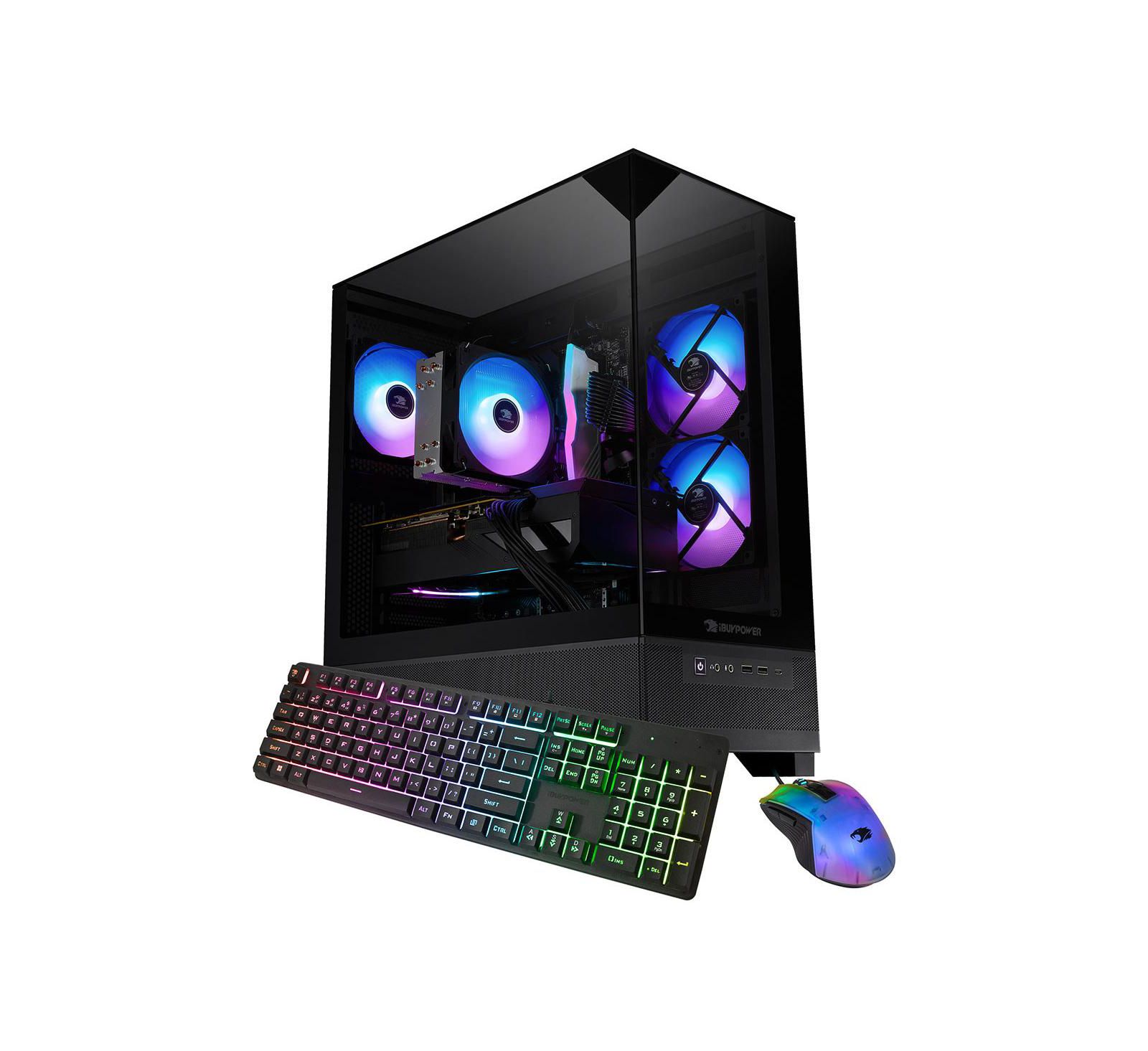 Игровой настольный компьютер iBUYPOWER Element SE ESA5N5602, AMD Ryzen 5 8400F 4.2GHz, 16GB RAM, 1TB SSD, NVIDIA GeForce RTX 5060 8GB, Windows 11 Home