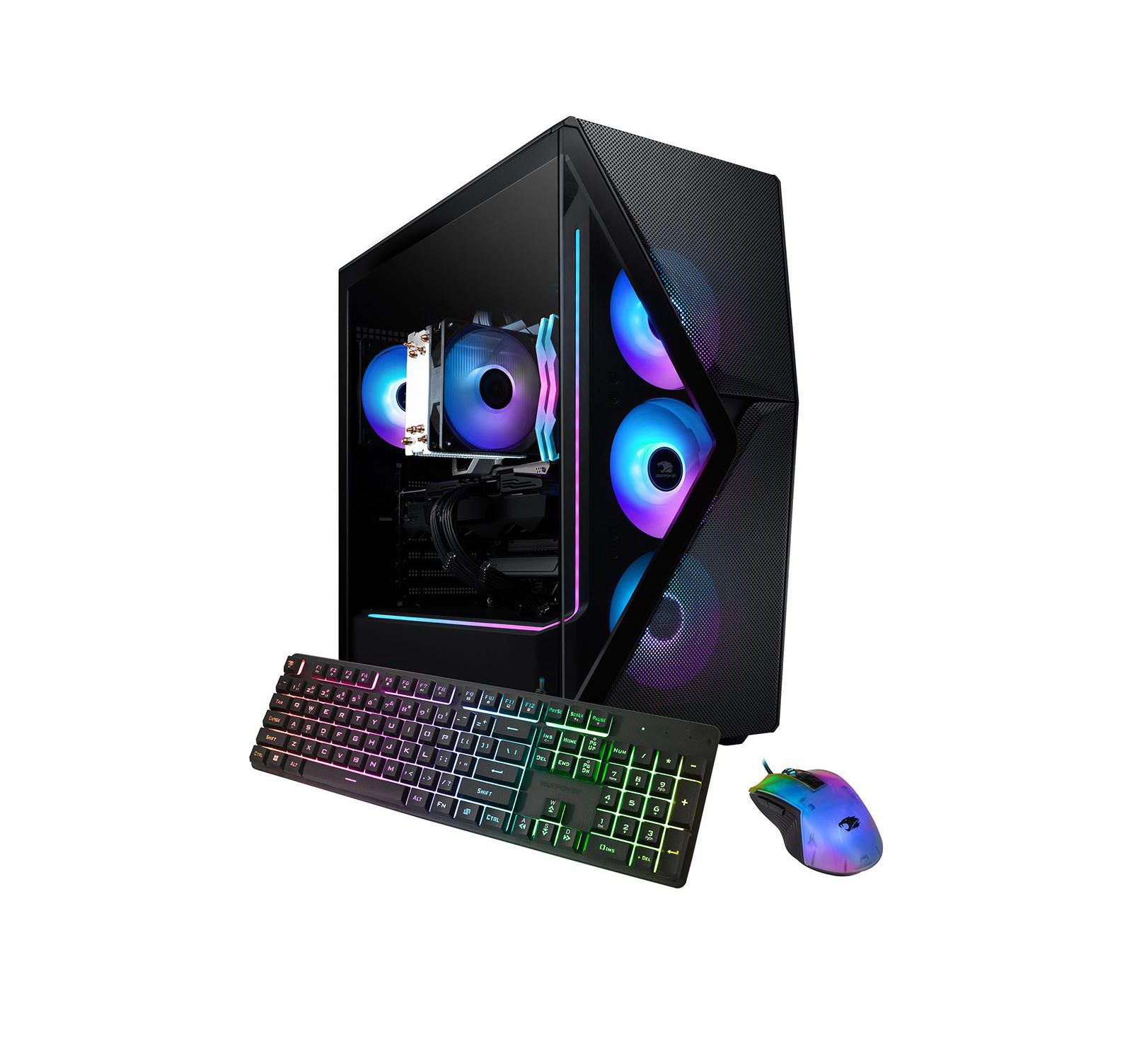 iBUYPOWER Slate SMI7N4601 Gaming Desktop Computer, Intel Core i7-14700F 2.1GHz, 32GB RAM, 1TB SSD, NVIDIA GeForce RTX 4060 8GB, Windows 11 Home