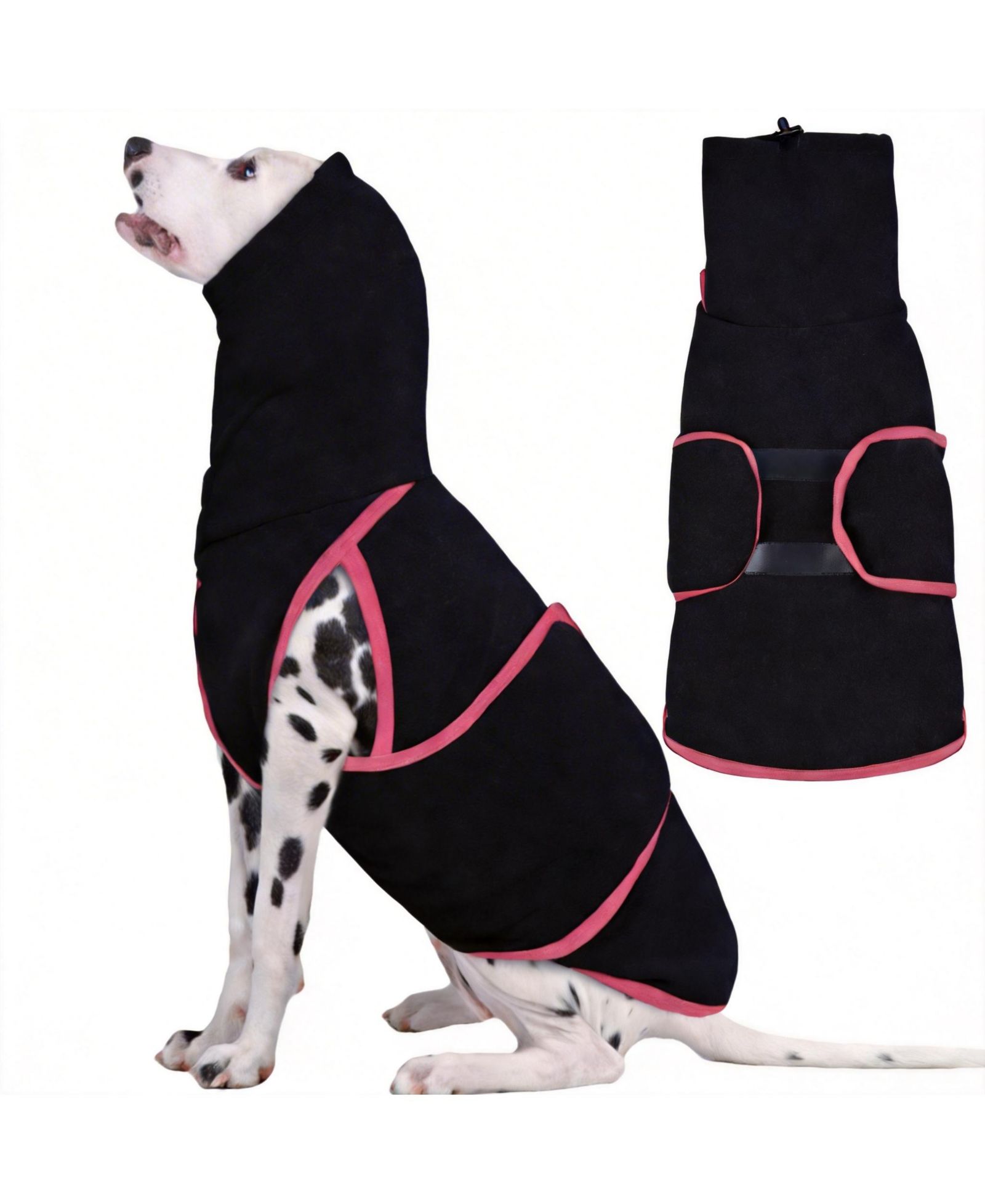 ARONKL Soft Turtleneck Dog Anxiety Jacket for Cold Weather