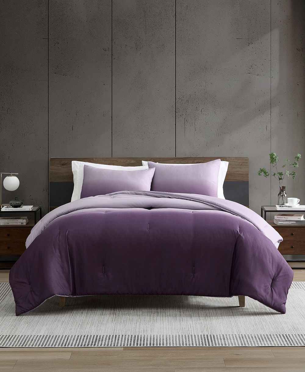 Комплект из 3 покрывал Kenneth Cole New York Subtle Ombre Washed Microfiber, Full/Queen