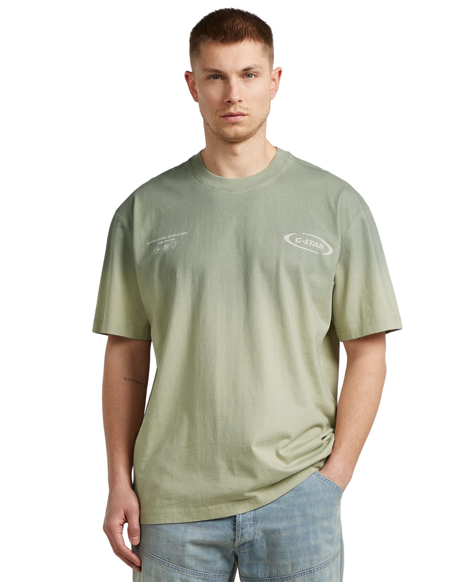 G-Star Raw Мужская футболка с логотипом Relaxed-Fit