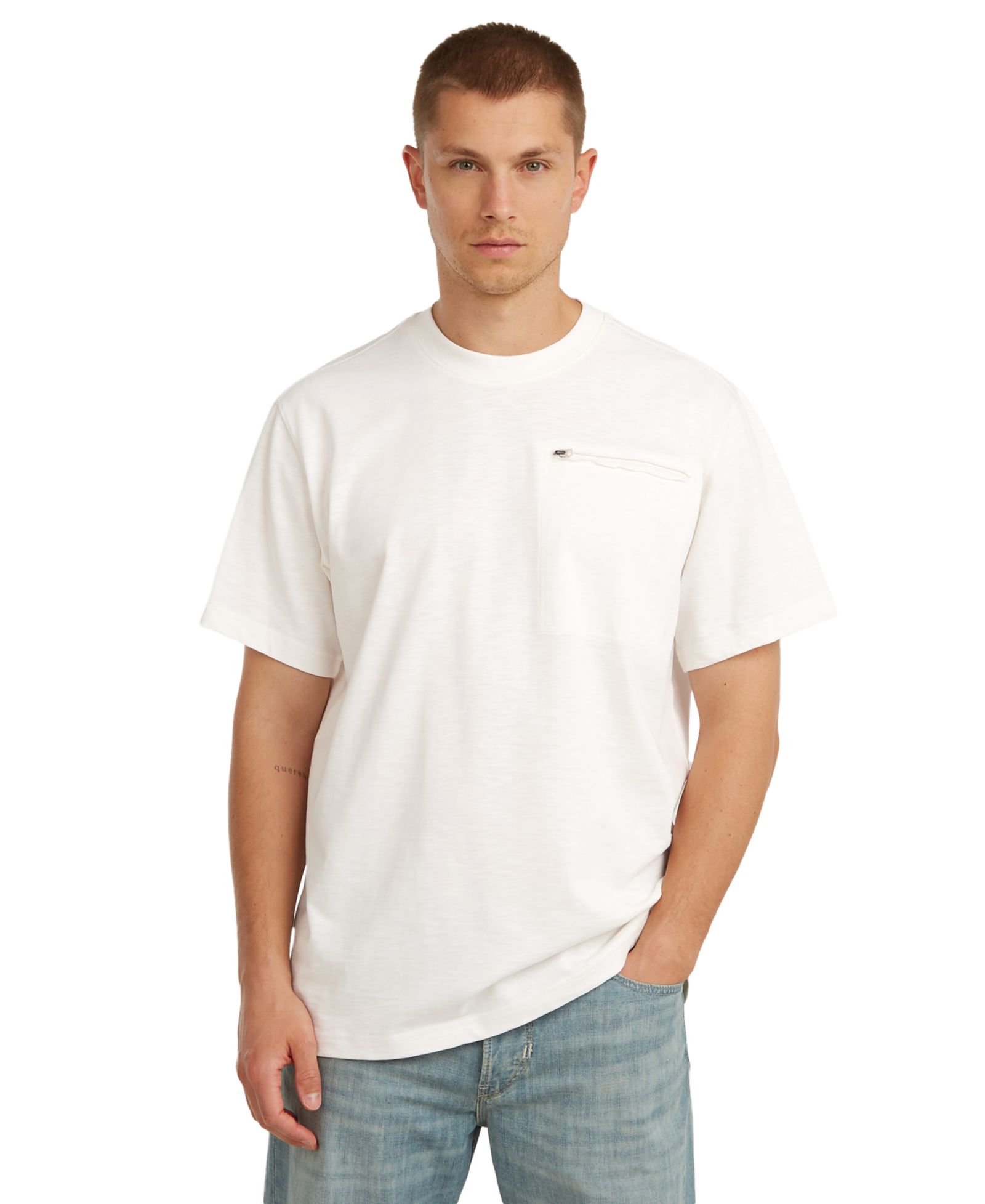 Мужская футболка G-Star Raw Crewneck Zip Pocket