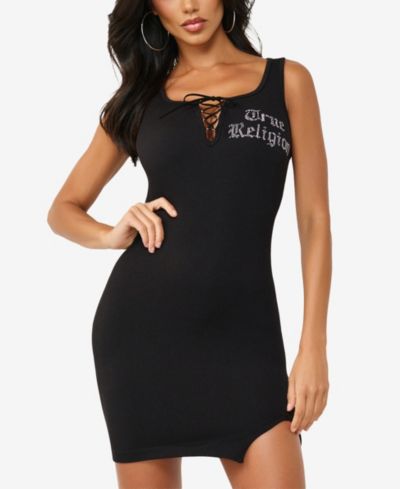 Женское мини-платье True Religion Crystal Lace Up Seamless