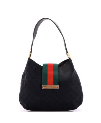 Сумка-хобо Pre-Owned Gucci Medium New Ladies Web GG Canvas